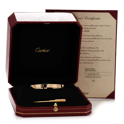 Cartier 18K Yellow Gold LOVE Bracelet 16 6 of 6