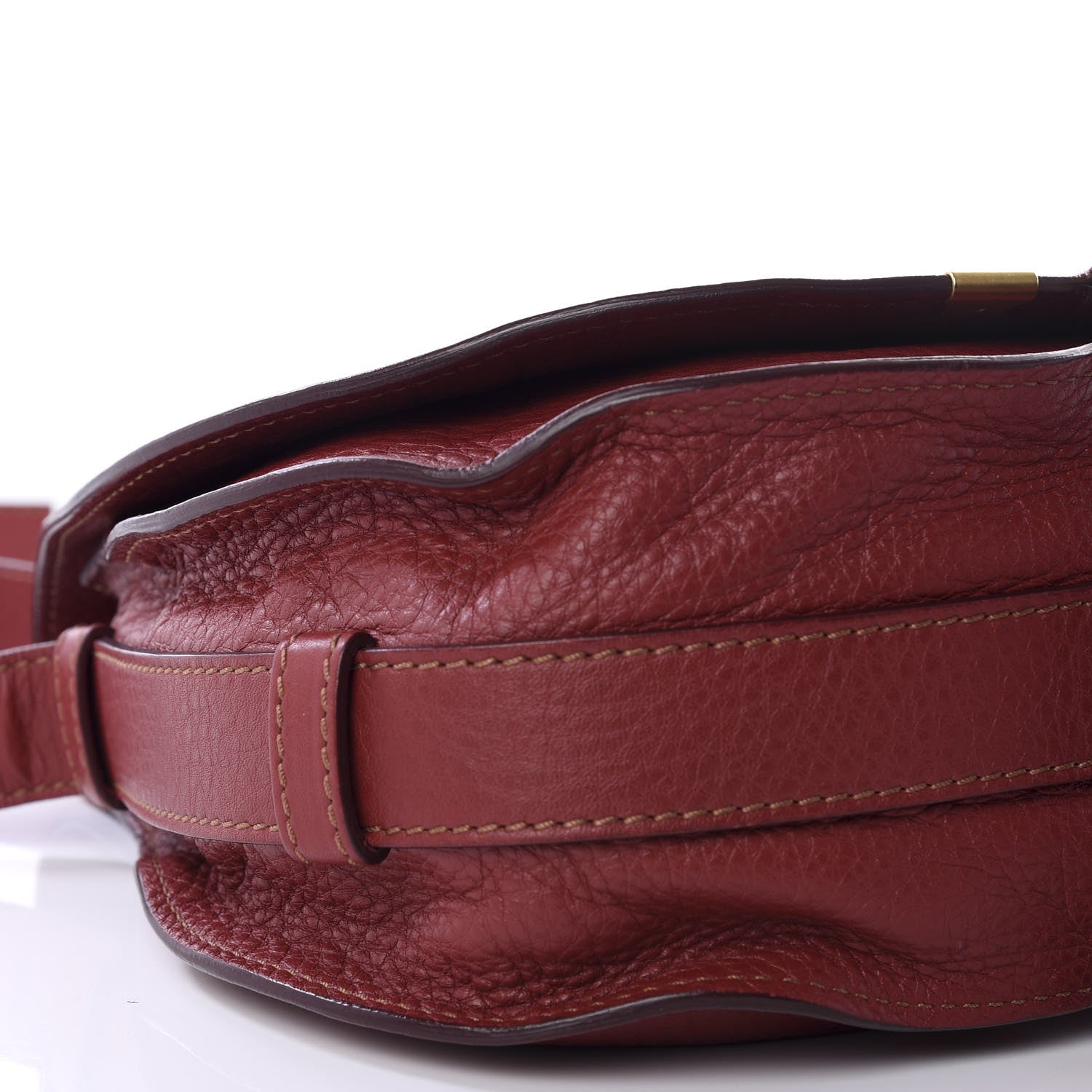 Chloe Calfskin Medium Marcie Round Crossbody Bag Red 8 of 9