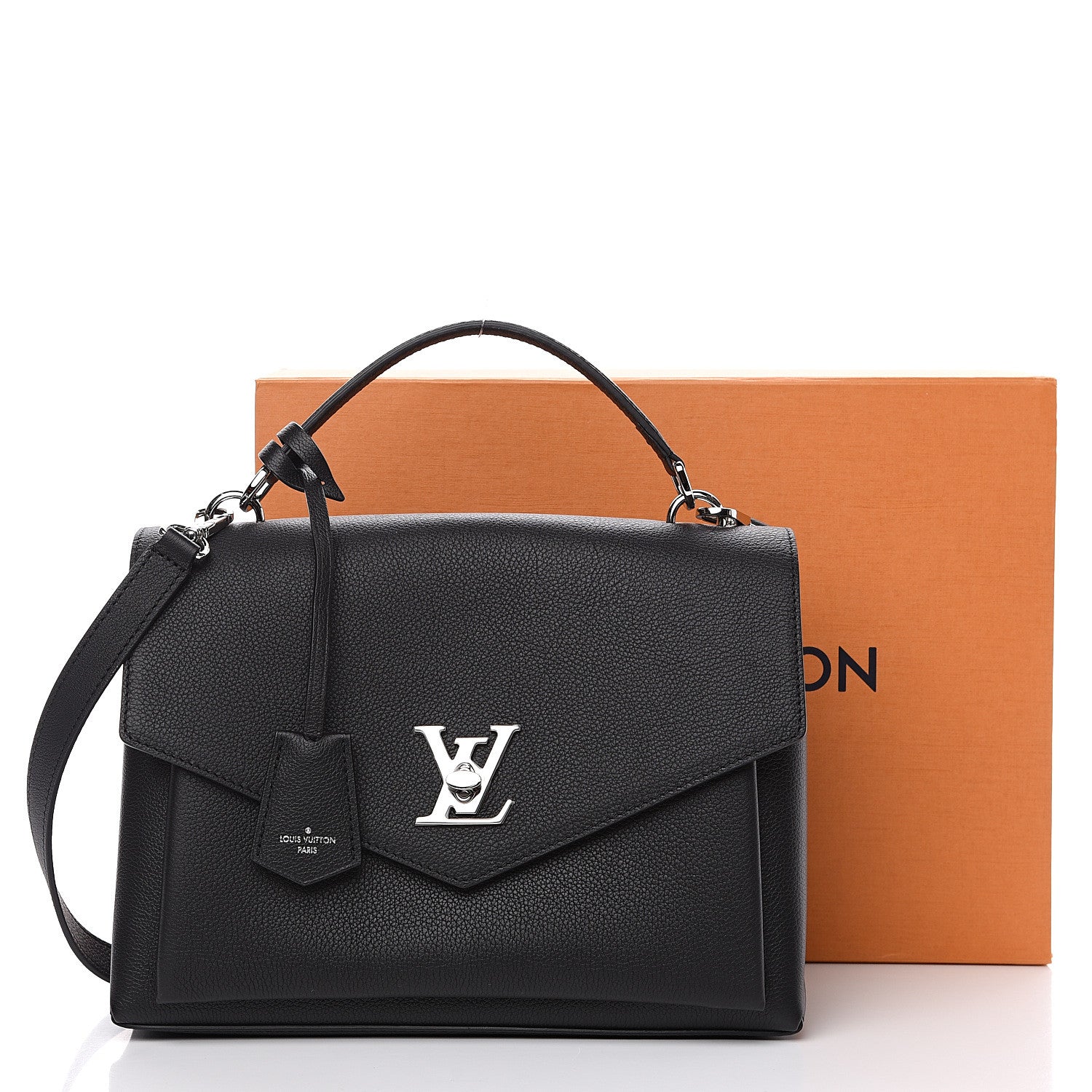 Louis Vuitton Soft Calfskin My Lockme Top Handle Black 9 of 9