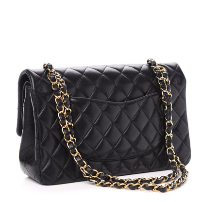 Chanel Lambskin Quilted Medium Double Flap Black 4 of 12