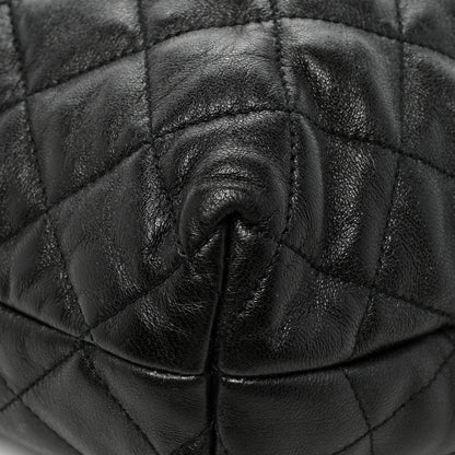 Saint Laurent Lambskin Quilted Maxi Icare Shopping Tote Black 17 of 17