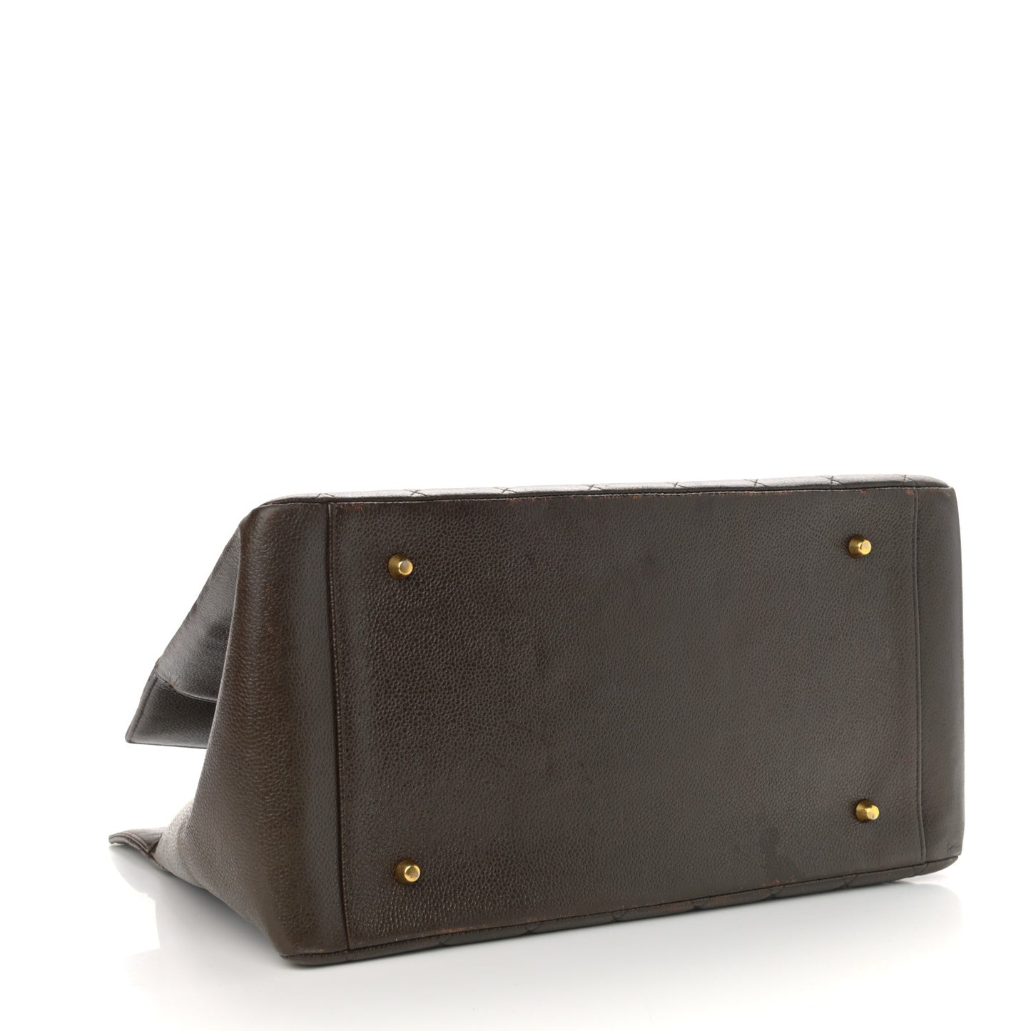 Caviar Quilted Timeless CC Tote Brown