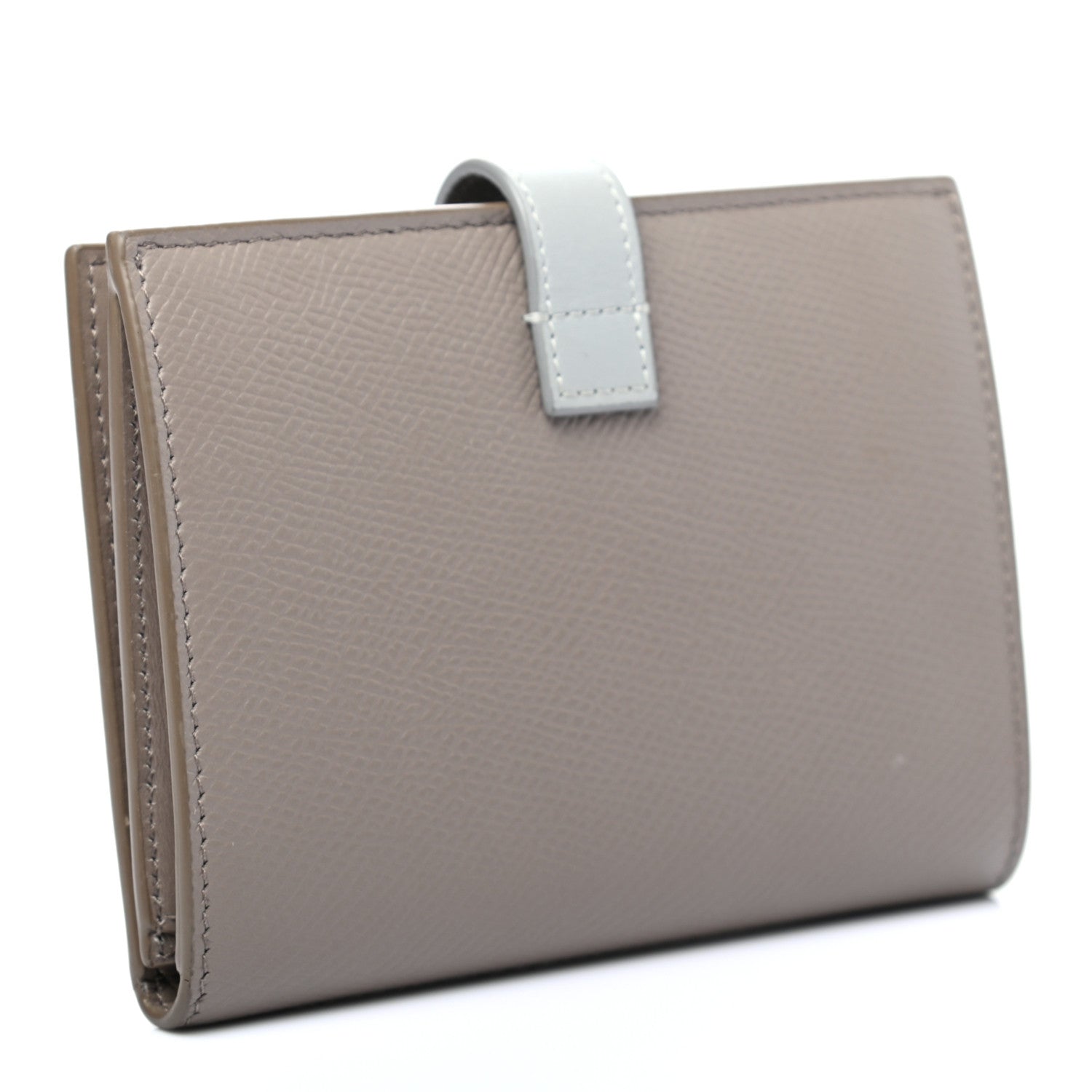 Celine Grained Calfskin Medium Multifunction Strap Wallet Pebble Mineral 3 of 10