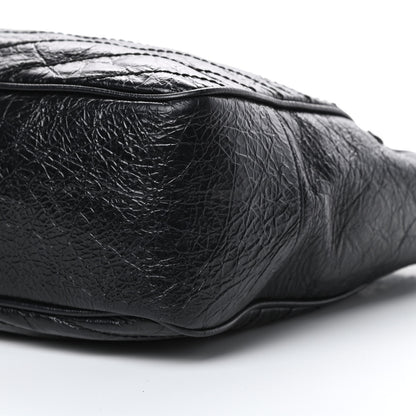 Saint Laurent Crinkled Calfskin Matelasse Monogram Large Niki Shopping Tote Bag Black 10 of 12