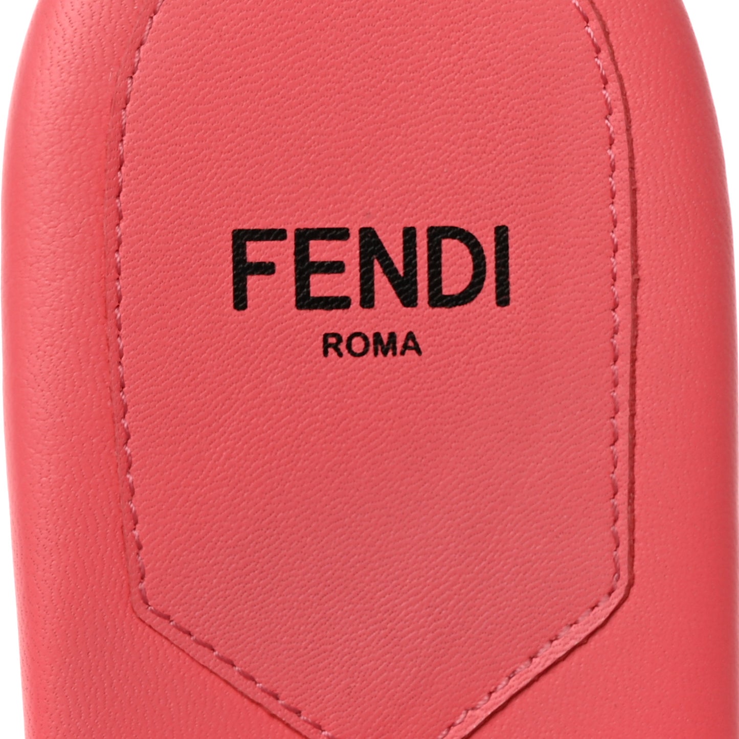 Mink FF Baguette Slide Sandals 37 Kissed