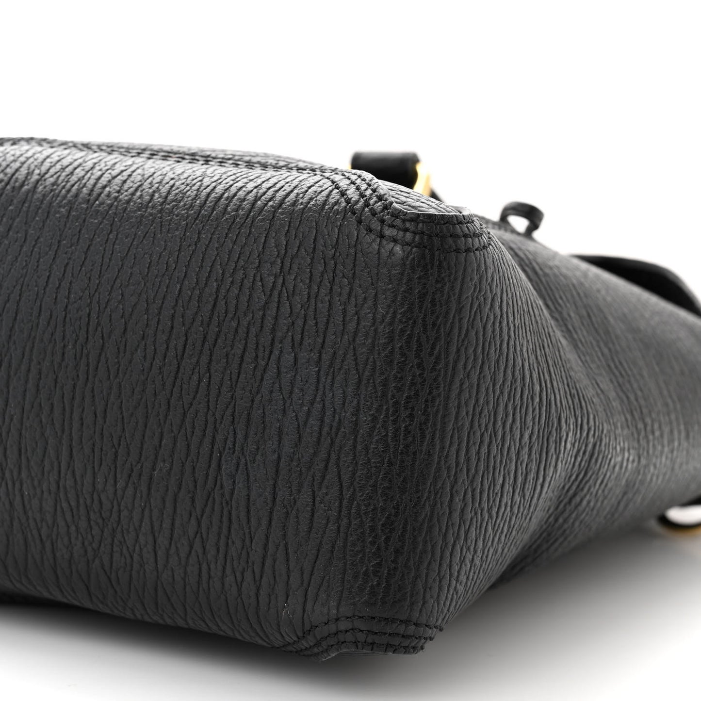 Textured Calfskin Medium Pashli Satchel Black