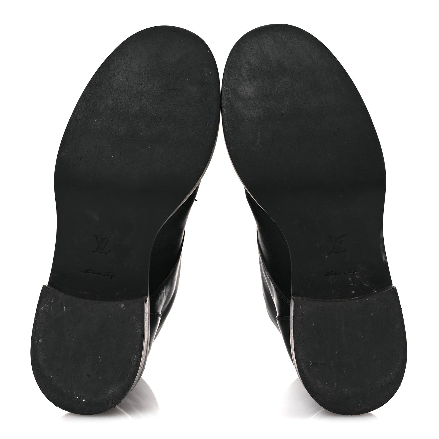 Louis Vuitton Calfskin Flat Ranger Boots 36.5 Black 6 of 11