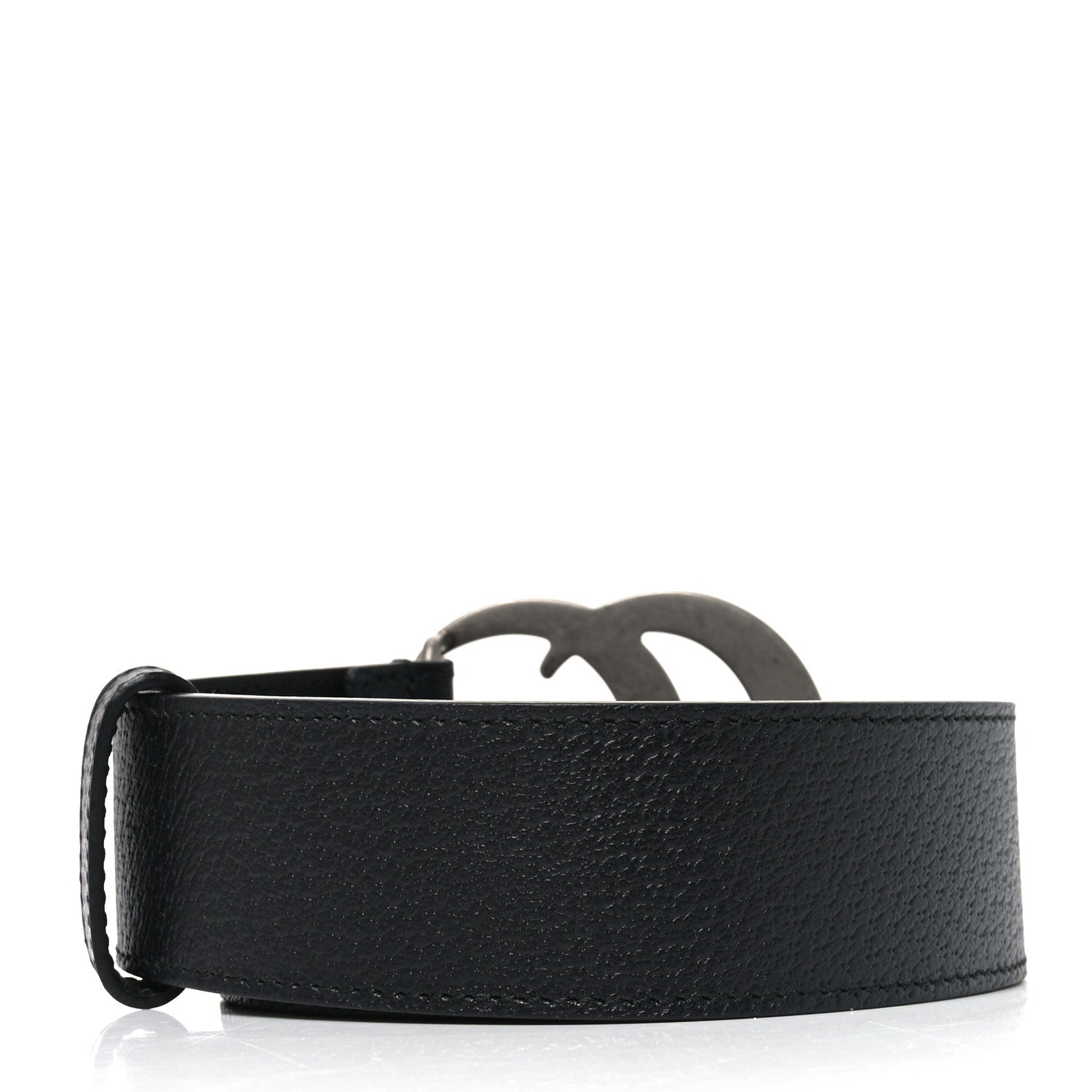 Gucci Textured Calfskin Double G 100 40 Belt Black 2 of 4