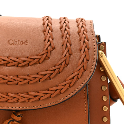 Chloe Calfskin Braided Mini Hudson Shoulder Bag Caramel 7 of 11