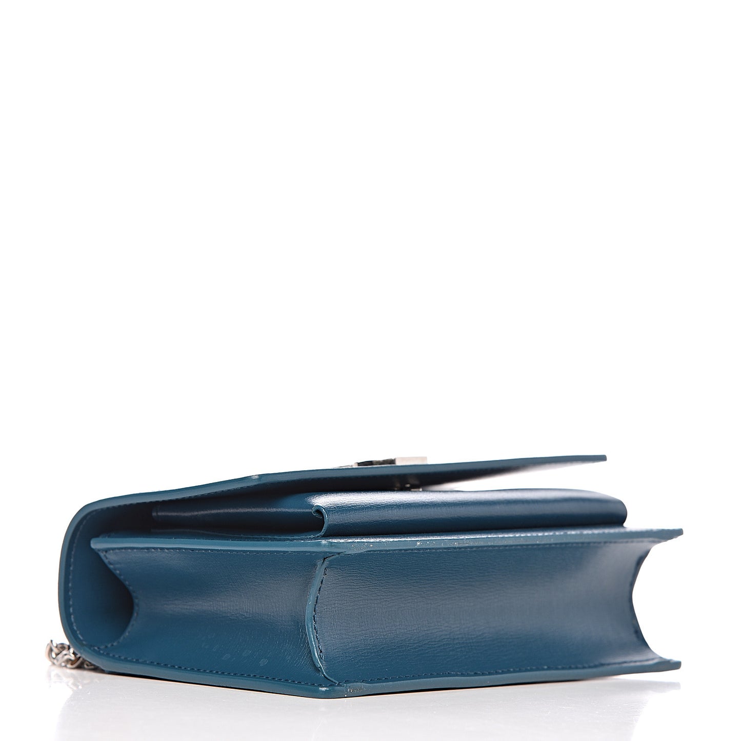 Calfskin Monogram Sunset Chain Wallet Peacock