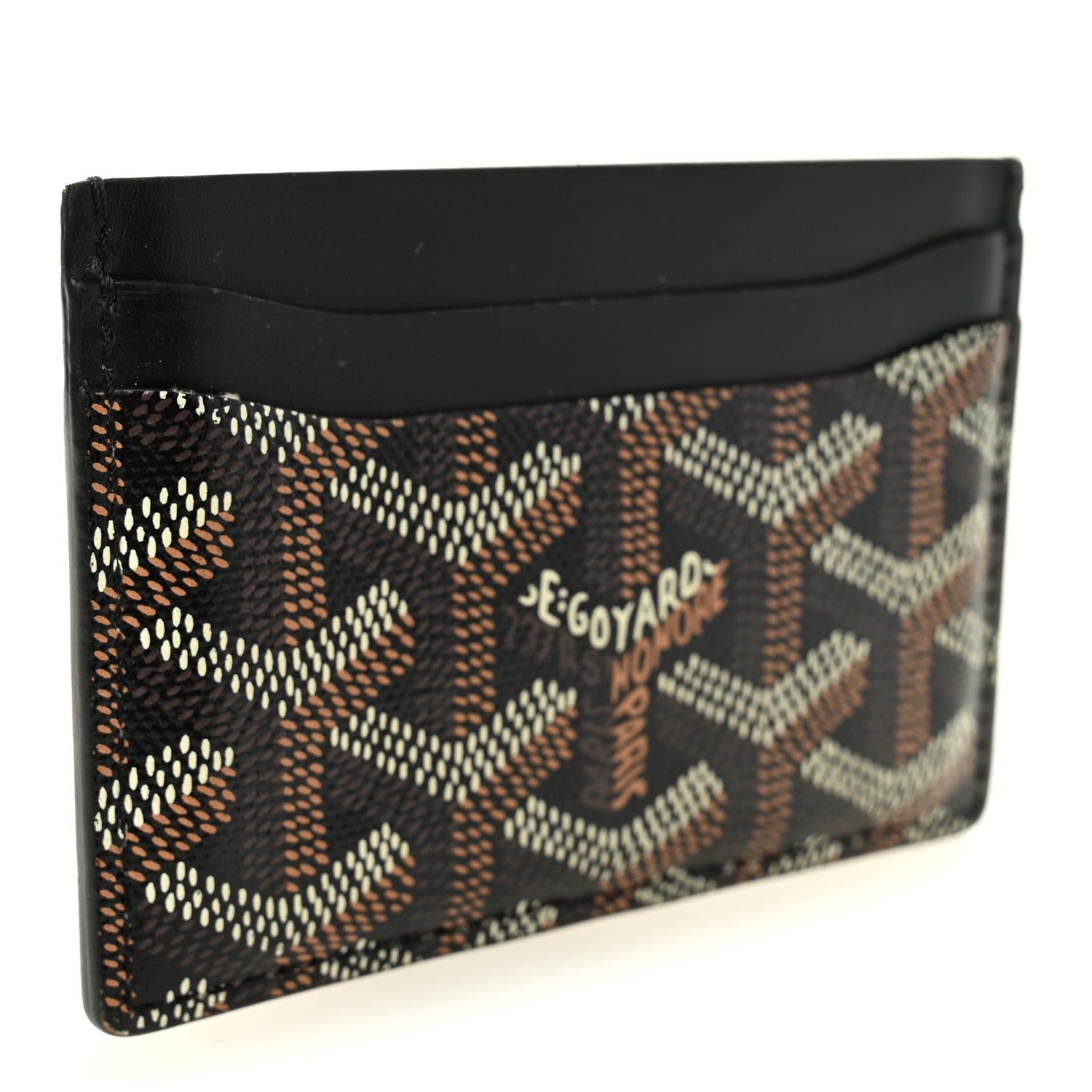 Goyard Goyardine Saint Sulpice Card Holder Black 3 of 7