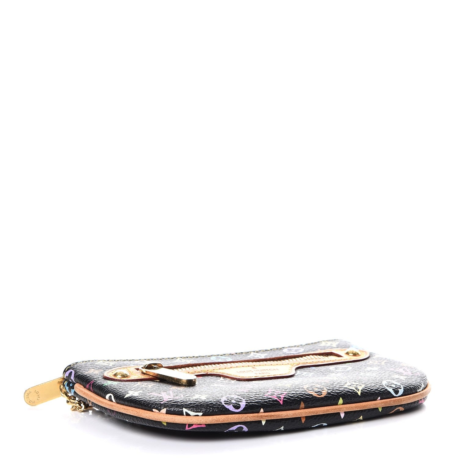Louis Vuitton Monogram Multicolor Pochette Plate MM Black 4 of 8