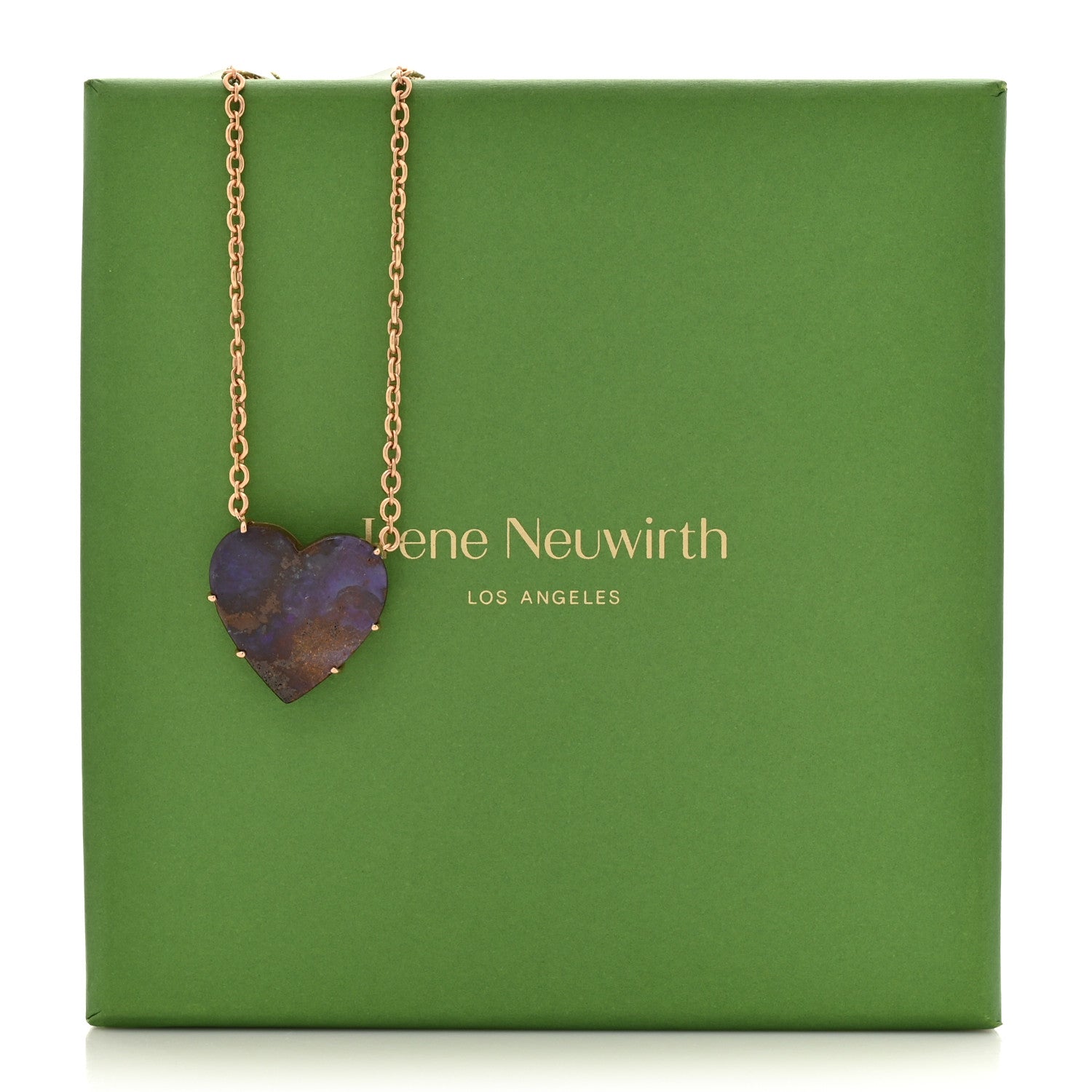 Irene Neuwirth 18K Rose Gold Boulder Opal One of a Kind Love Pendant Necklace 6 of 6