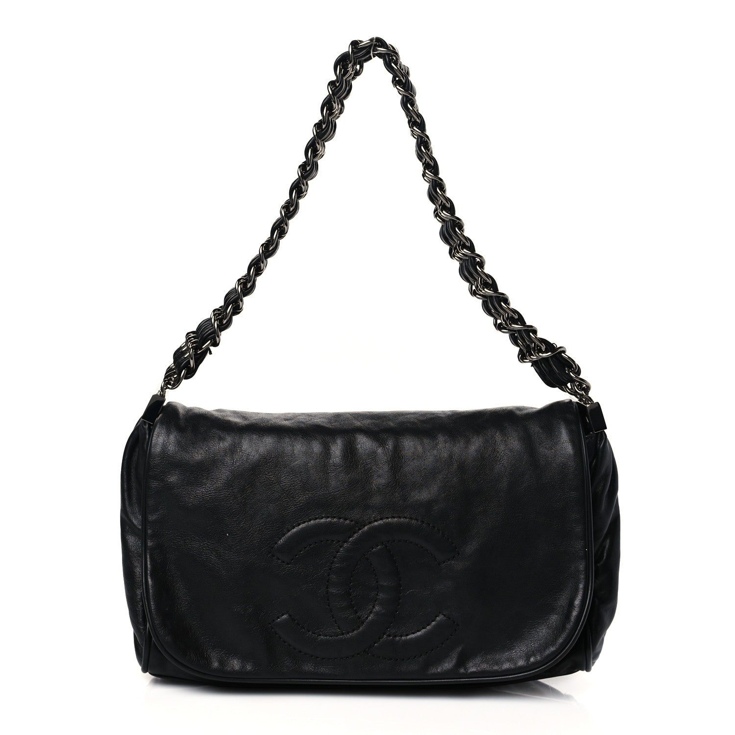 Chanel Calfskin Small Rock and Chain Flap Black 1 of 10