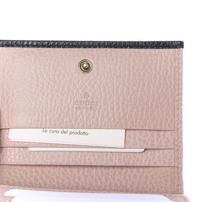 Gucci Calfskin GG Marmont Bow Card Case Black 6 of 8