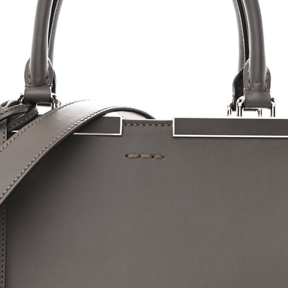 Fendi Vitello Dolce Century Petite 3Jours Tote Carbone Bordeaux 8 of 10