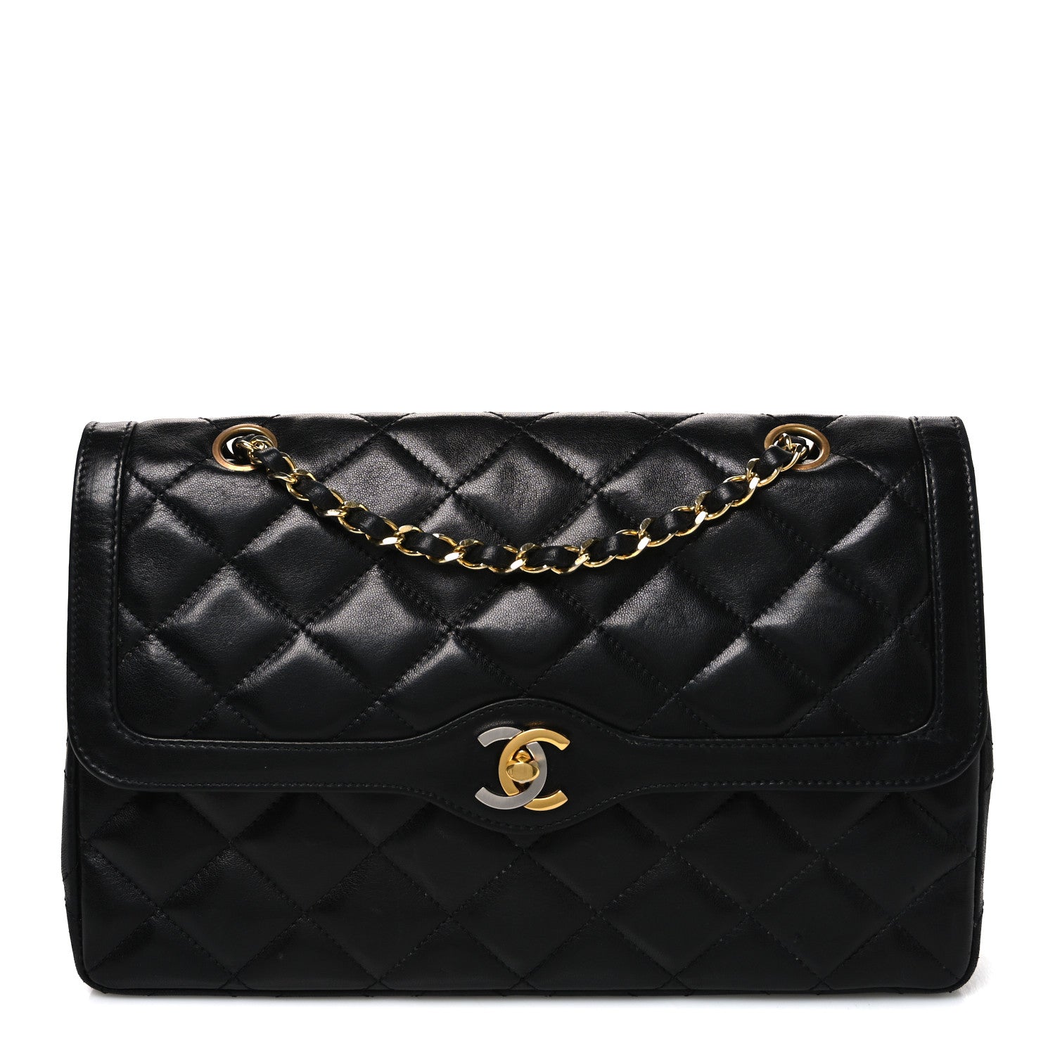 Chanel Lambskin Medium Double Flap Black 1 of 9