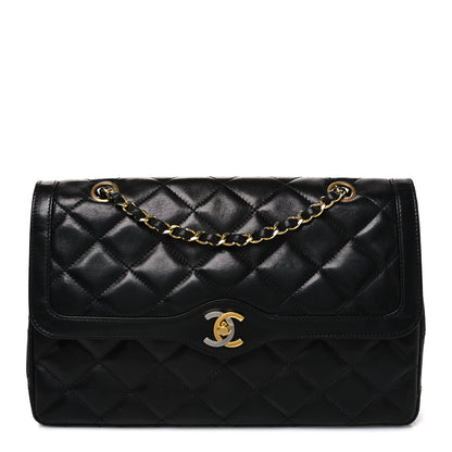 Chanel Lambskin Medium Double Flap Black 1 of 9