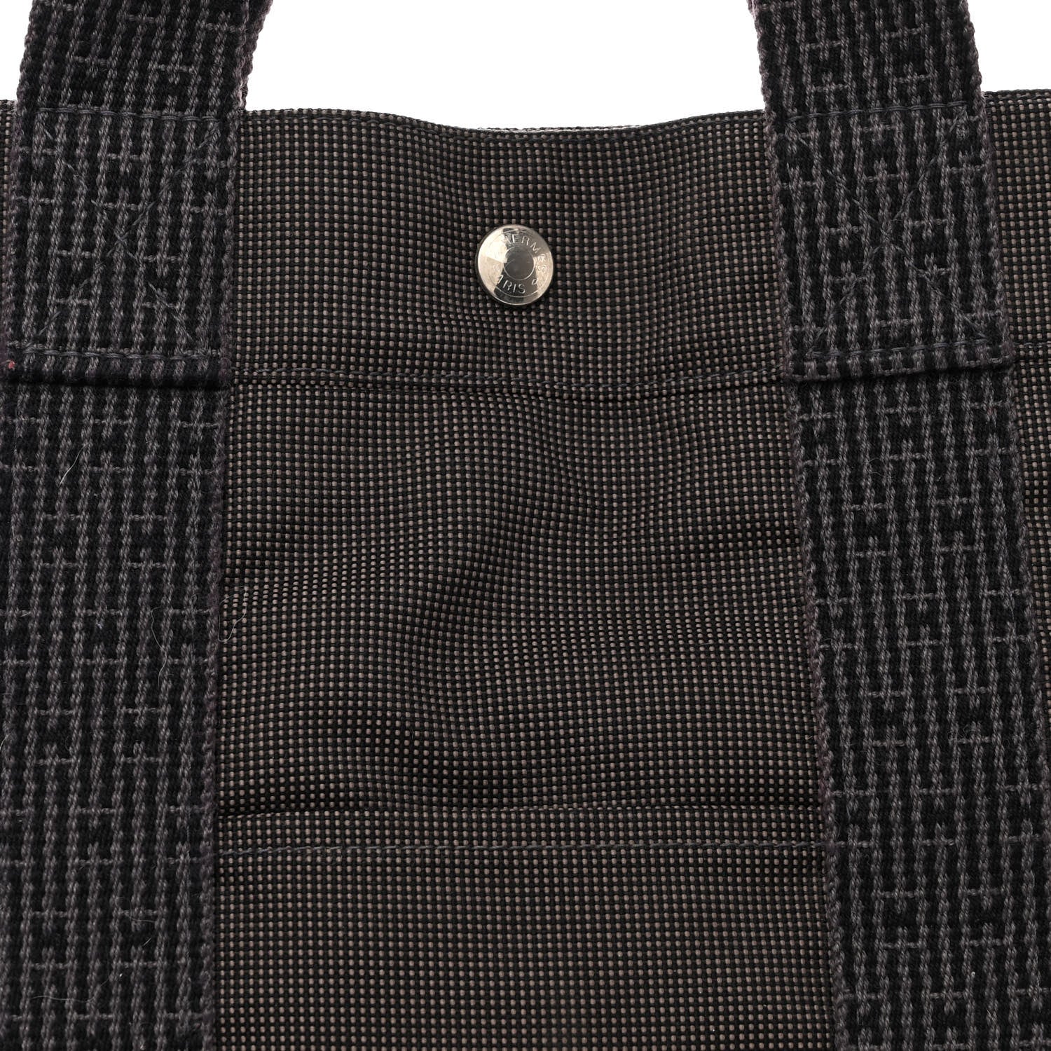 Hermes Canvas Herline Tote GM Grey 7 of 9