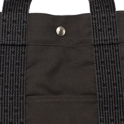 Hermes Canvas Herline Tote GM Grey 7 of 9