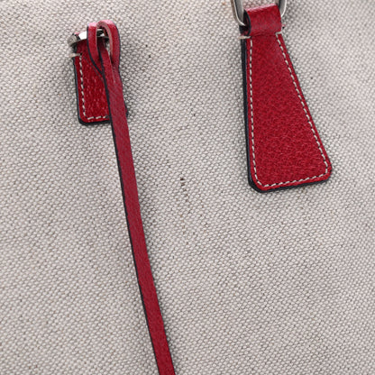 Prada Canapa Cinghiale Frame Bowler Red 9 of 9