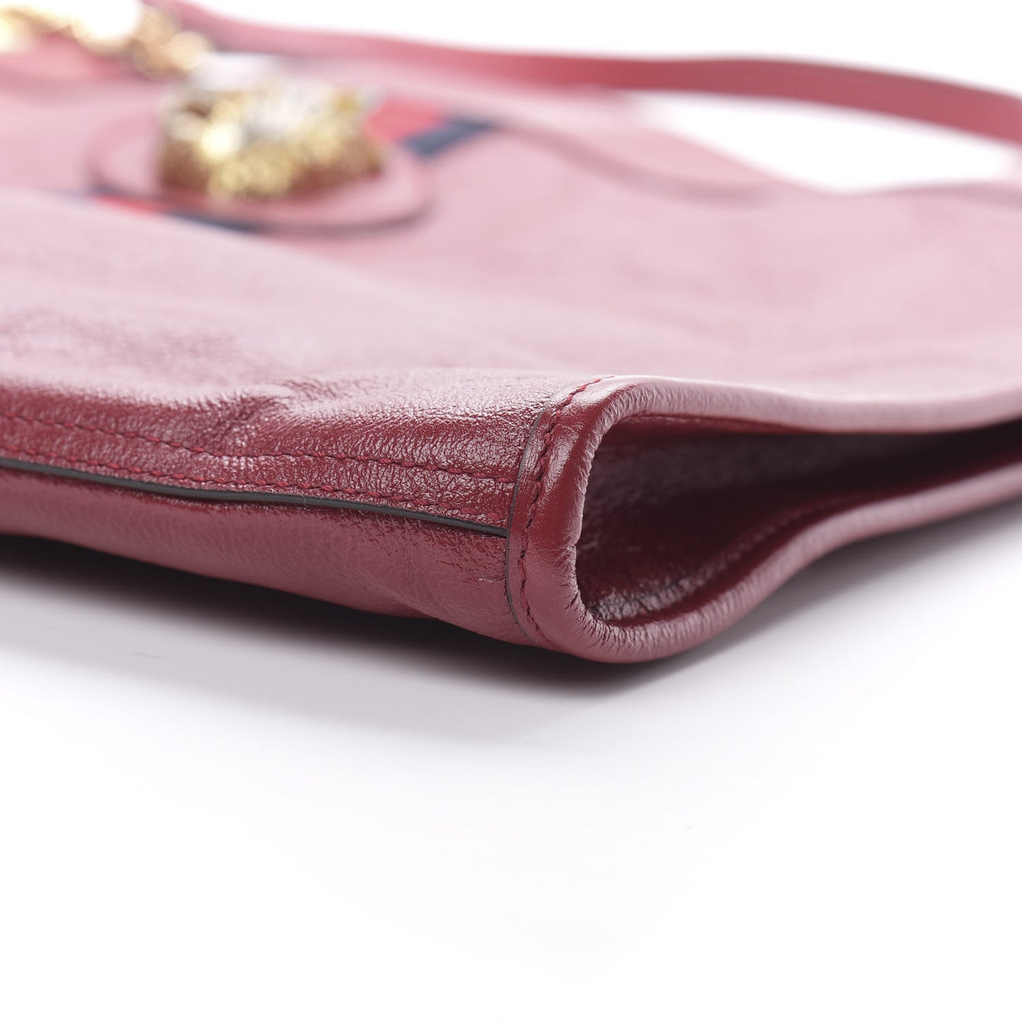 Calfskin Large Rajah Chain Tote Romantic Cherry