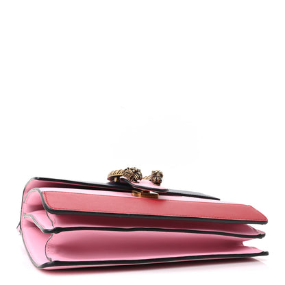 Gucci Moon Calfskin Web Medium Dionysus Bamboo Top Handle Bag Sugar Pink Blue Agata Hibiscus Red 4 of 11