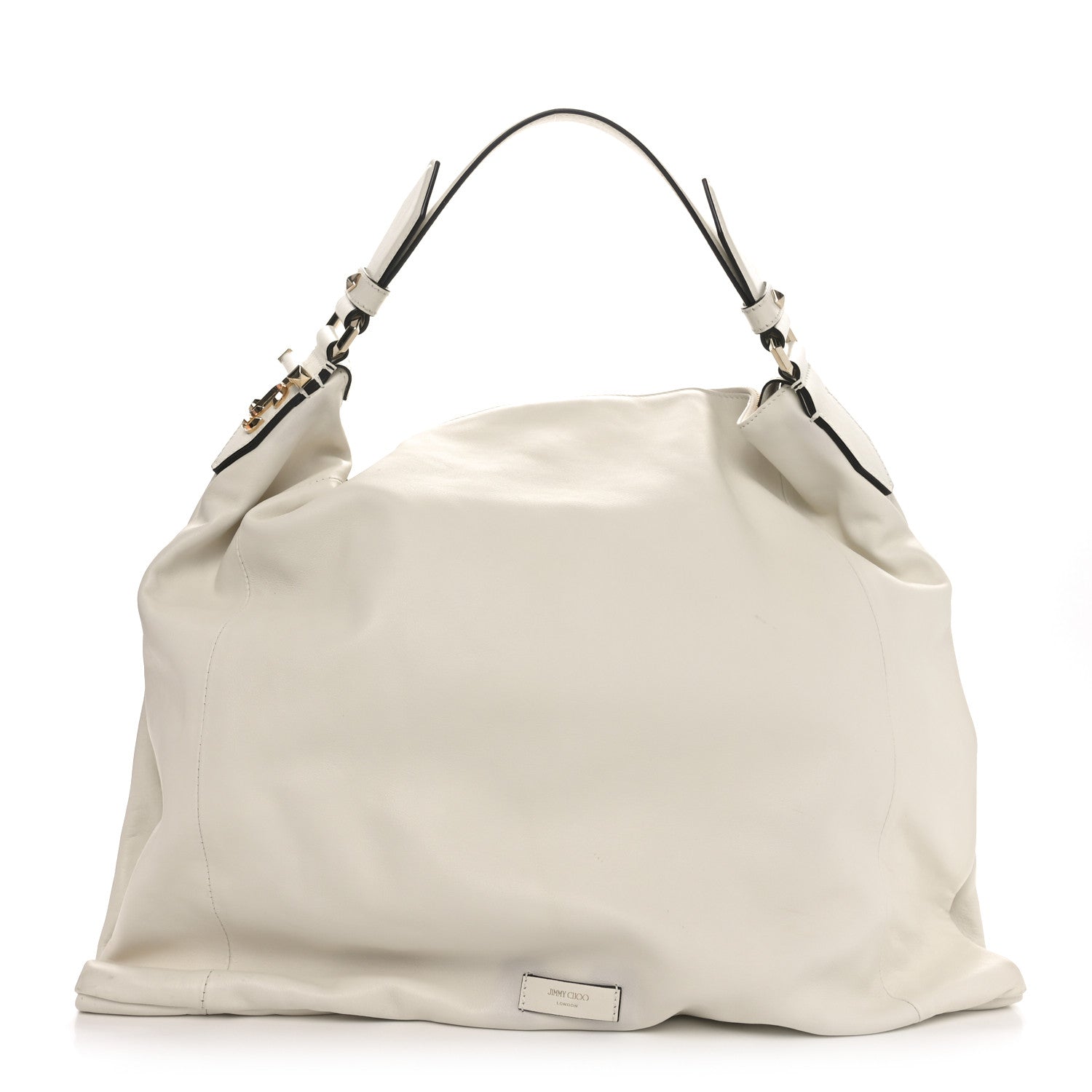Jimmy Choo Calfskin Ana Hobo Shopping Tote Latte 1 of 9
