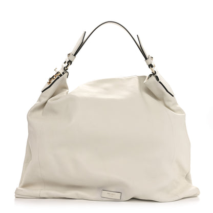 Jimmy Choo Calfskin Ana Hobo Shopping Tote Latte 1 of 9