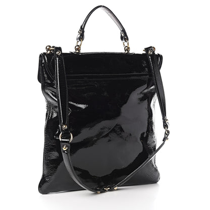 Gucci Patent Britt Messenger Bag Black 2 of 10