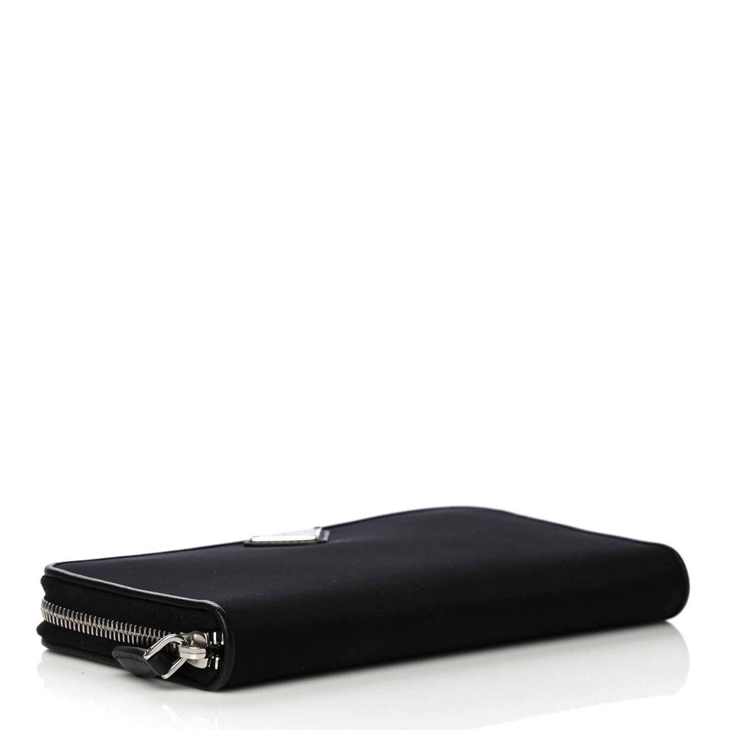 Tessuto Nylon Zip Around Wallet Black