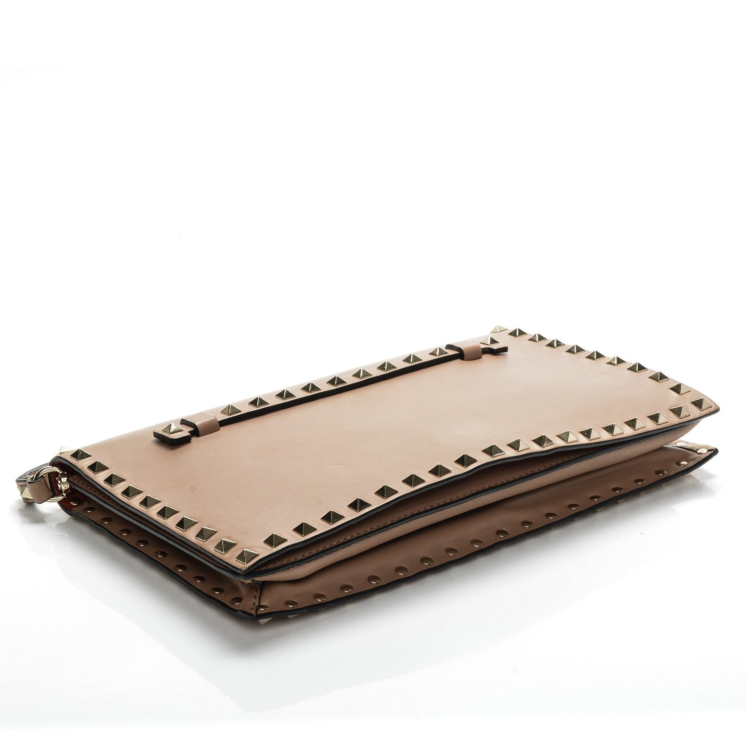 Valentino Garavani Nappa Rockstud Wristlet Clutch Alpaca 5 of 8
