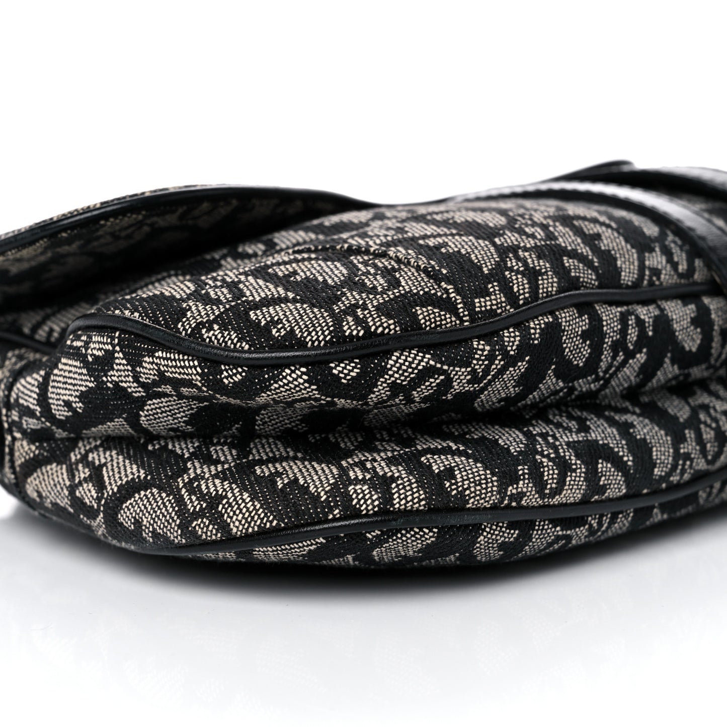 Monogram Double Saddle Bag Black