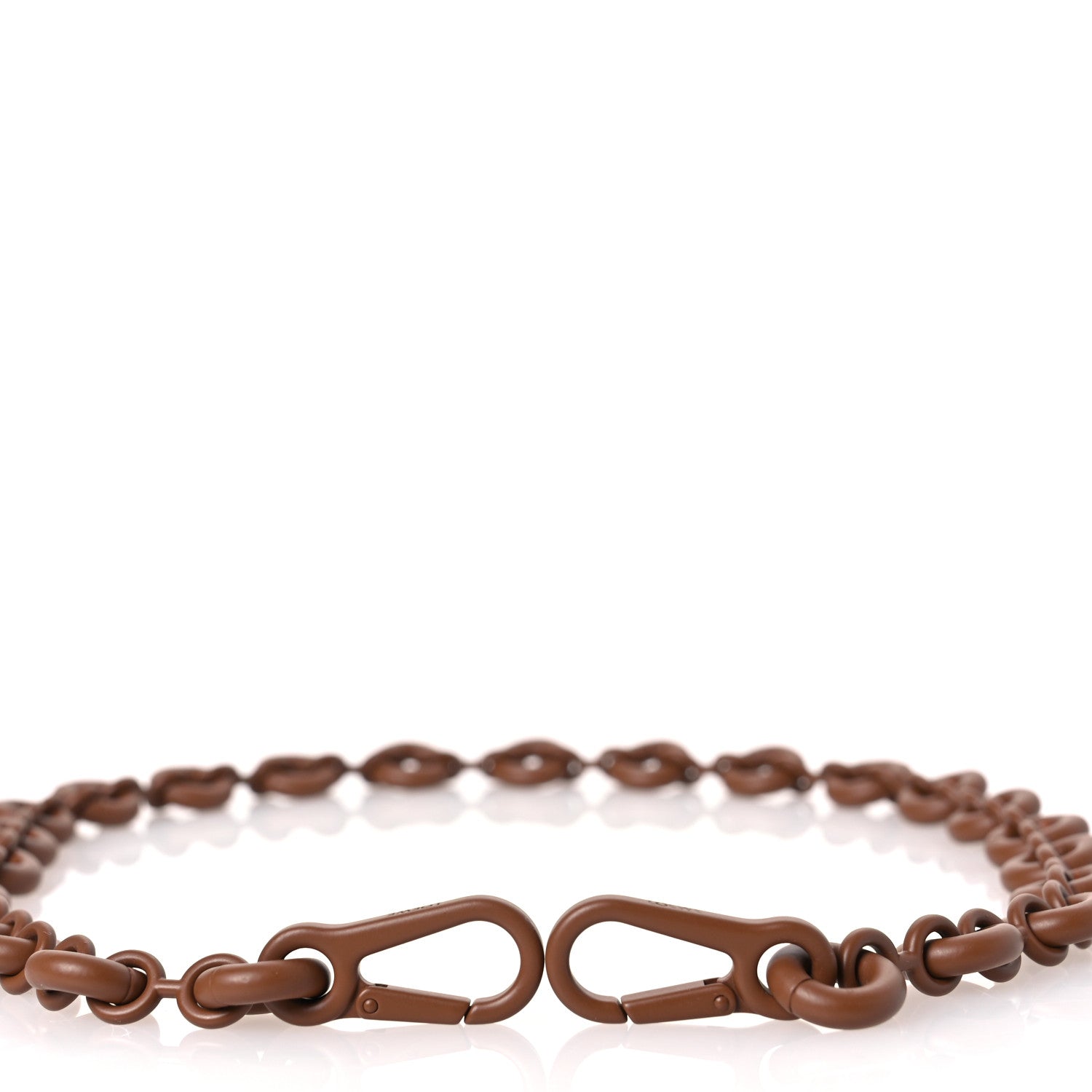 Loewe Brass Monochrome Donut Chain Shoulder Strap Pecan 3 of 5
