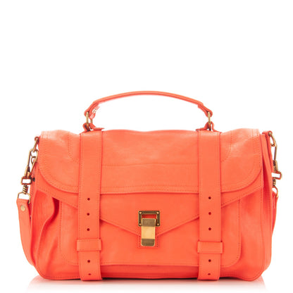 Proenza Schouler Lambskin Medium PS1 Satchel Grapefruit 1 of 7