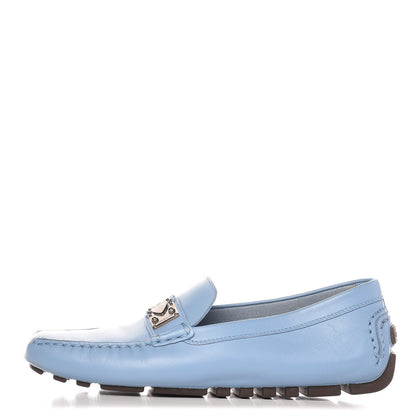 Louis Vuitton Calfskin Lombok Mocassin Loafers 38 Blue 1 of 9