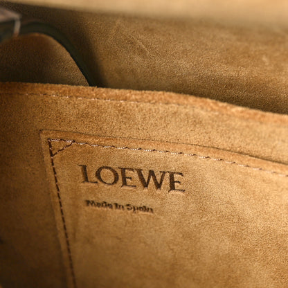 Loewe Soft Calfskin Jacquard Small Gate Crossbody Bag Sand 6 of 9