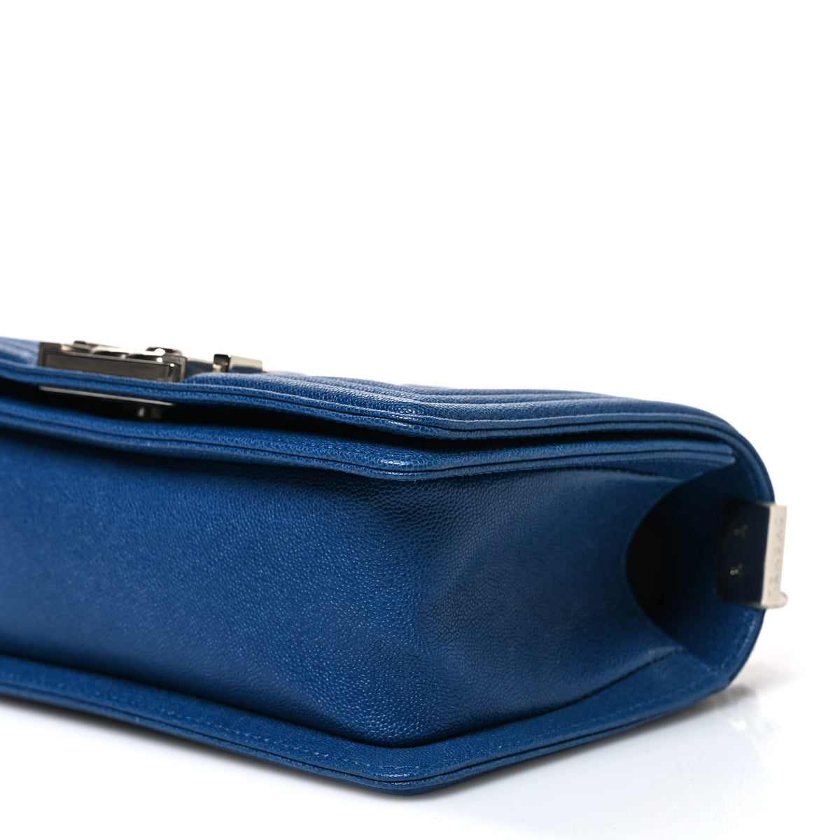 Caviar Quilted Small Boy Flap Blue