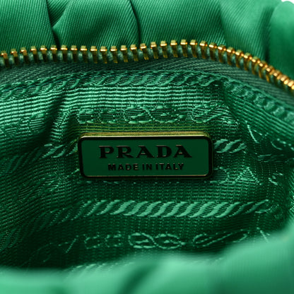 Prada Tessuto Nylon Gaufre Wristlet Mint Green 6 of 9