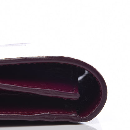 Saint Laurent Textured Patent Monogram Large Belle De Jour Clutch Purple 9 of 14