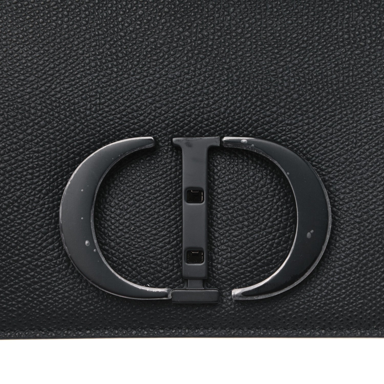Christian Dior Ultra Matte Grained Calfskin 30 Montaigne Flap Bag Black 9 of 13