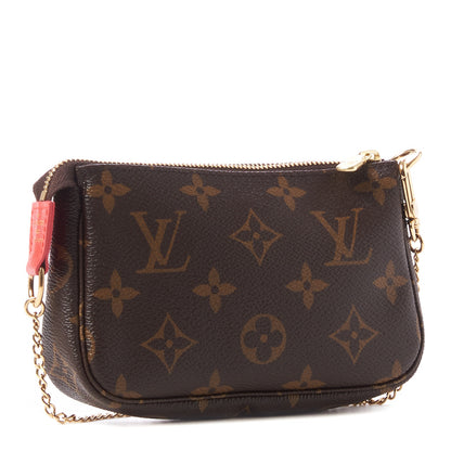 Louis Vuitton Monogram 2021 Christmas Animation London Mini Pochette Accessories Red 2 of 8
