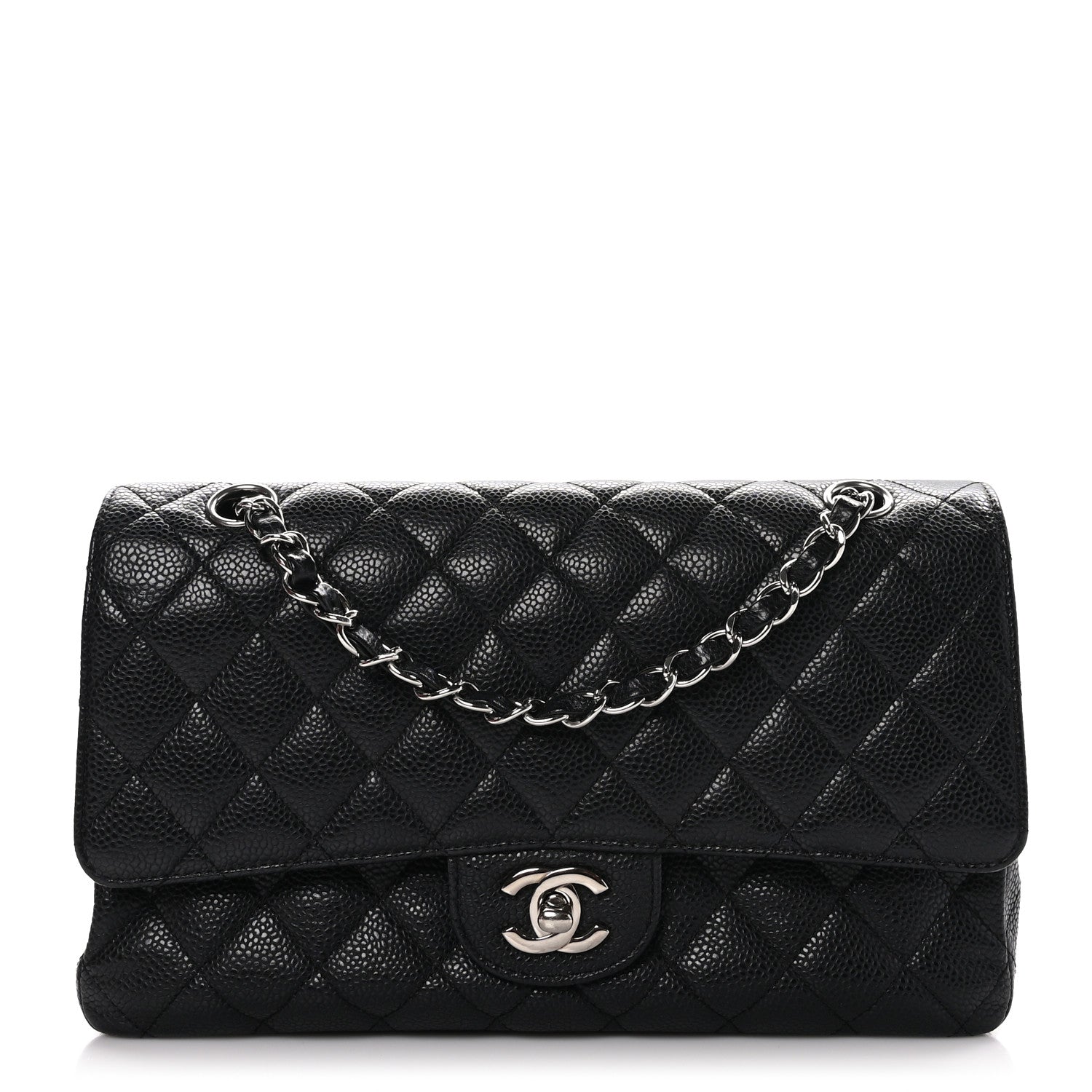 Chanel Caviar Quilted Medium Double Flap Black 1 of 10