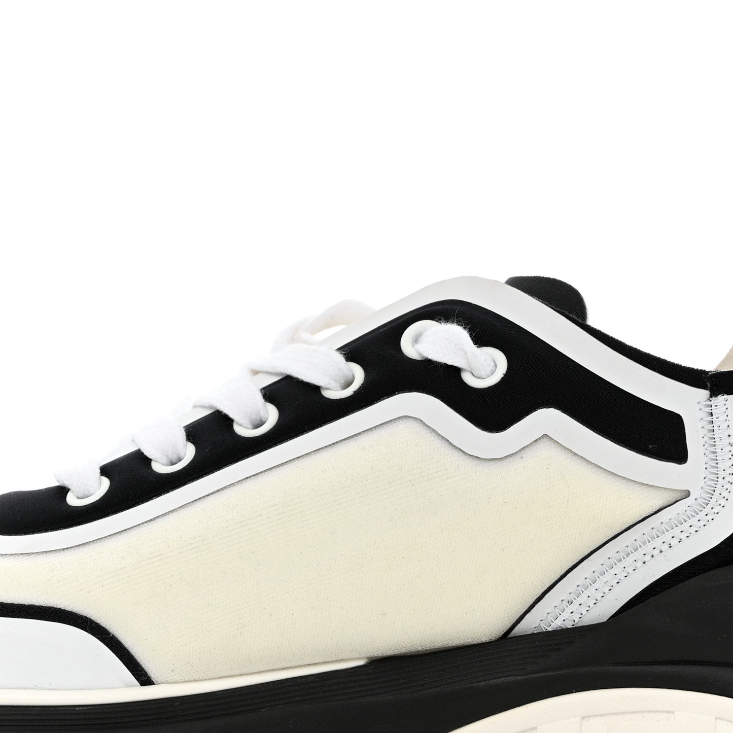 Lycra Womens CC Sneakers 39.5 White Black