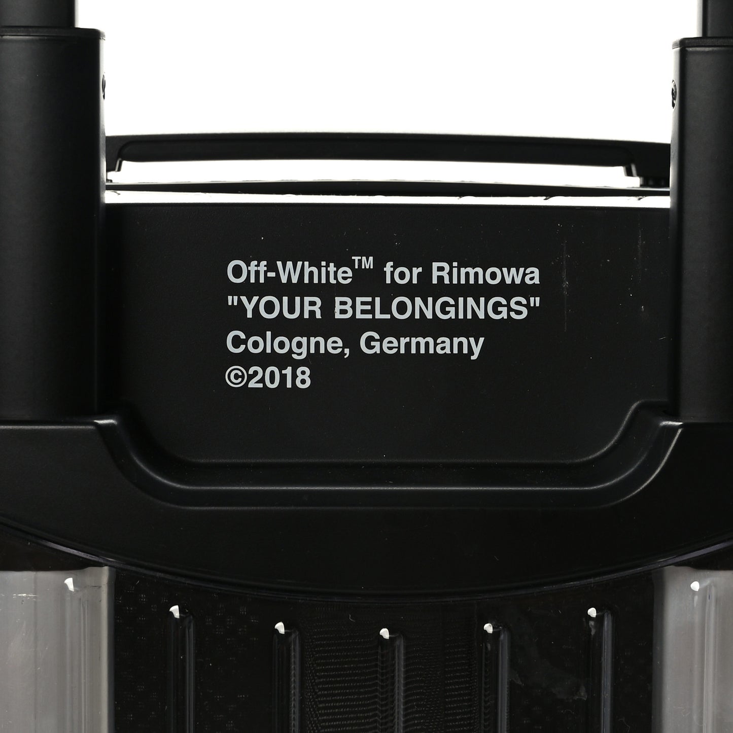 OFF-WHITE X RIMOWA Polycarbonate Luggage Transparent