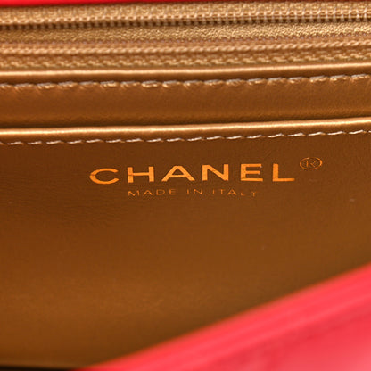 Chanel Lambskin Quilted Mini Pearl Crush Flap Red 6 of 10