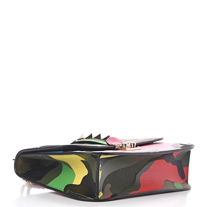 Valentino Garavani Nappa Canvas Camouflage Medium Glam Lock Rockstud Flap Multicolor 4 of 14