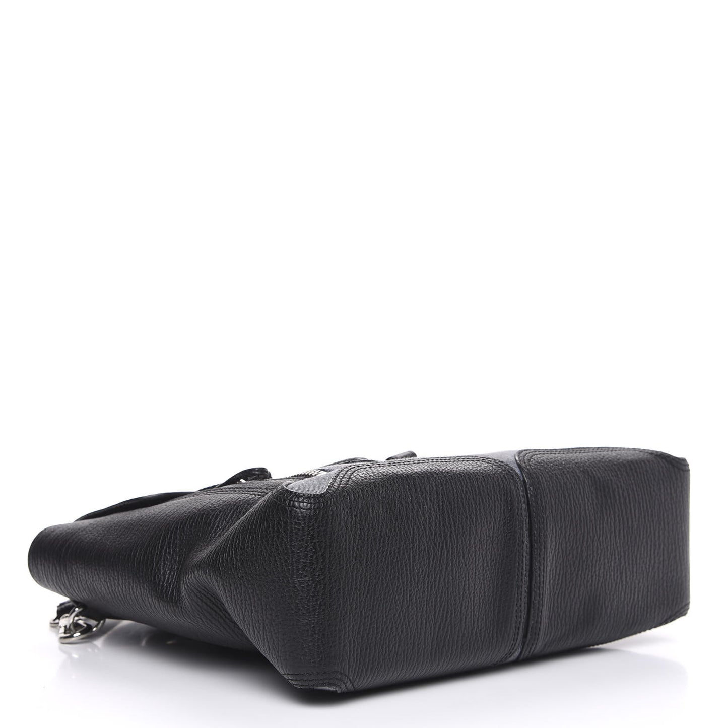 3.1 Textured Calfskin Denim Medium Pashli Satchel Black