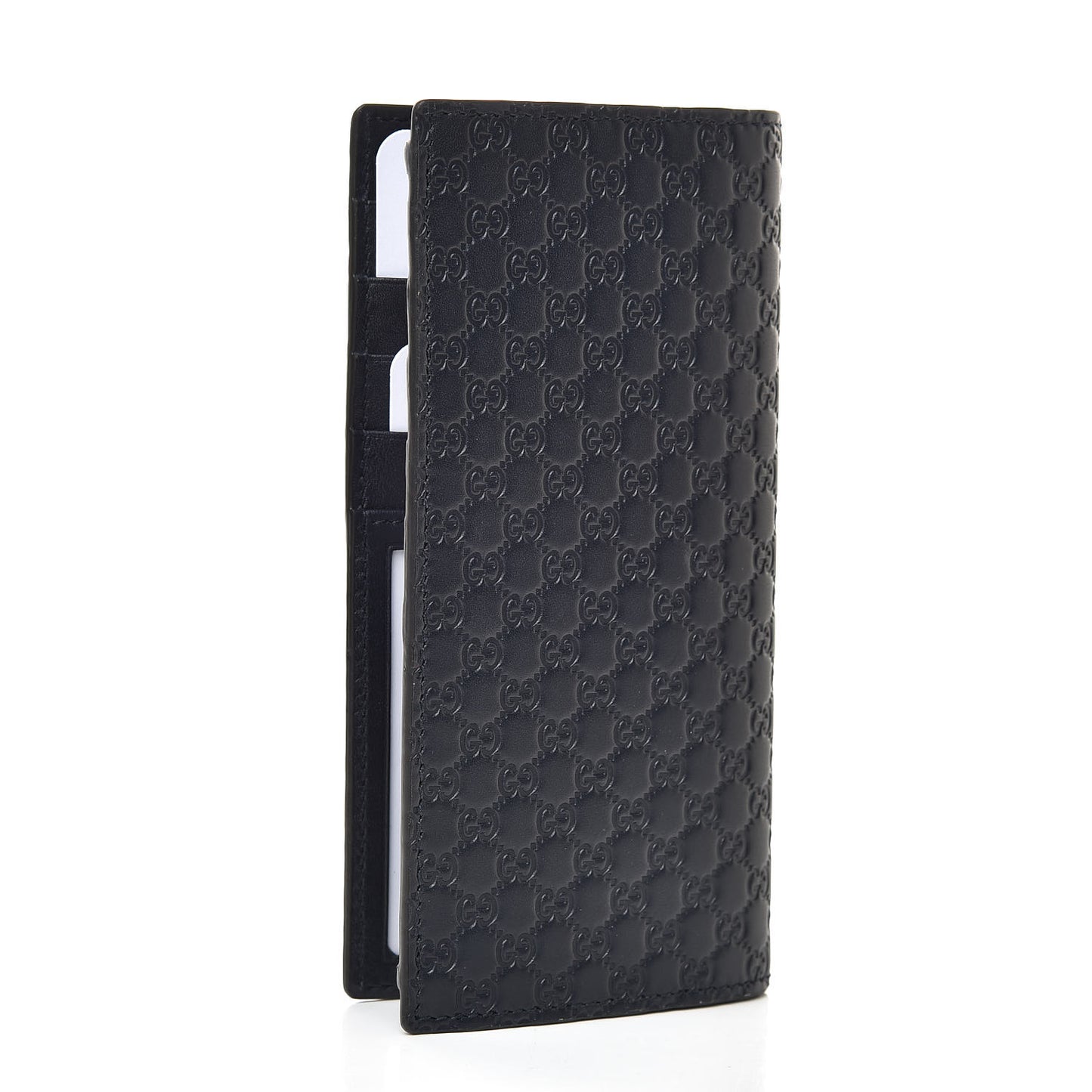 Microguccissima Bi-Fold Organizer Wallet Blue