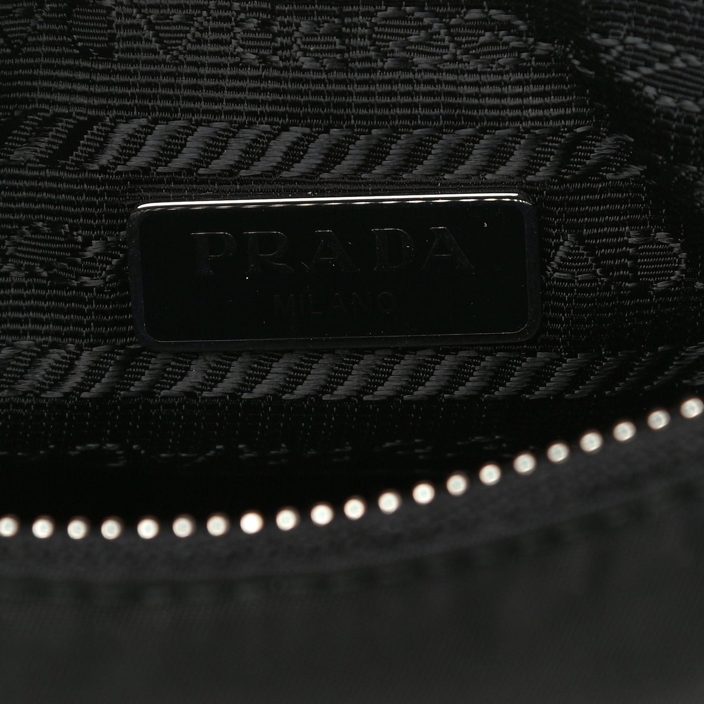 Tessuto Nylon Saffiano Mini Re-Edition 2005 Bag Black